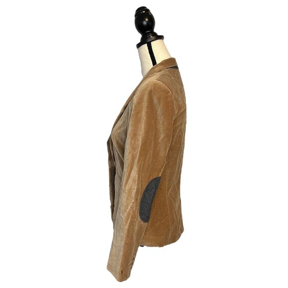 Cremieux Women's Brown Fuzzy Wool Blend Blazer Single Breasted 2 Button Size 8 - Picture 3 of 7